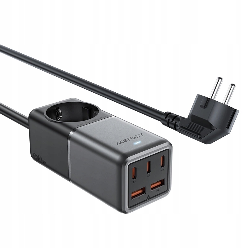 Stolní nabíječka Acefast Z2 GaN 75W Pd 3x Usb-c 2x Usb-a černá/šedá