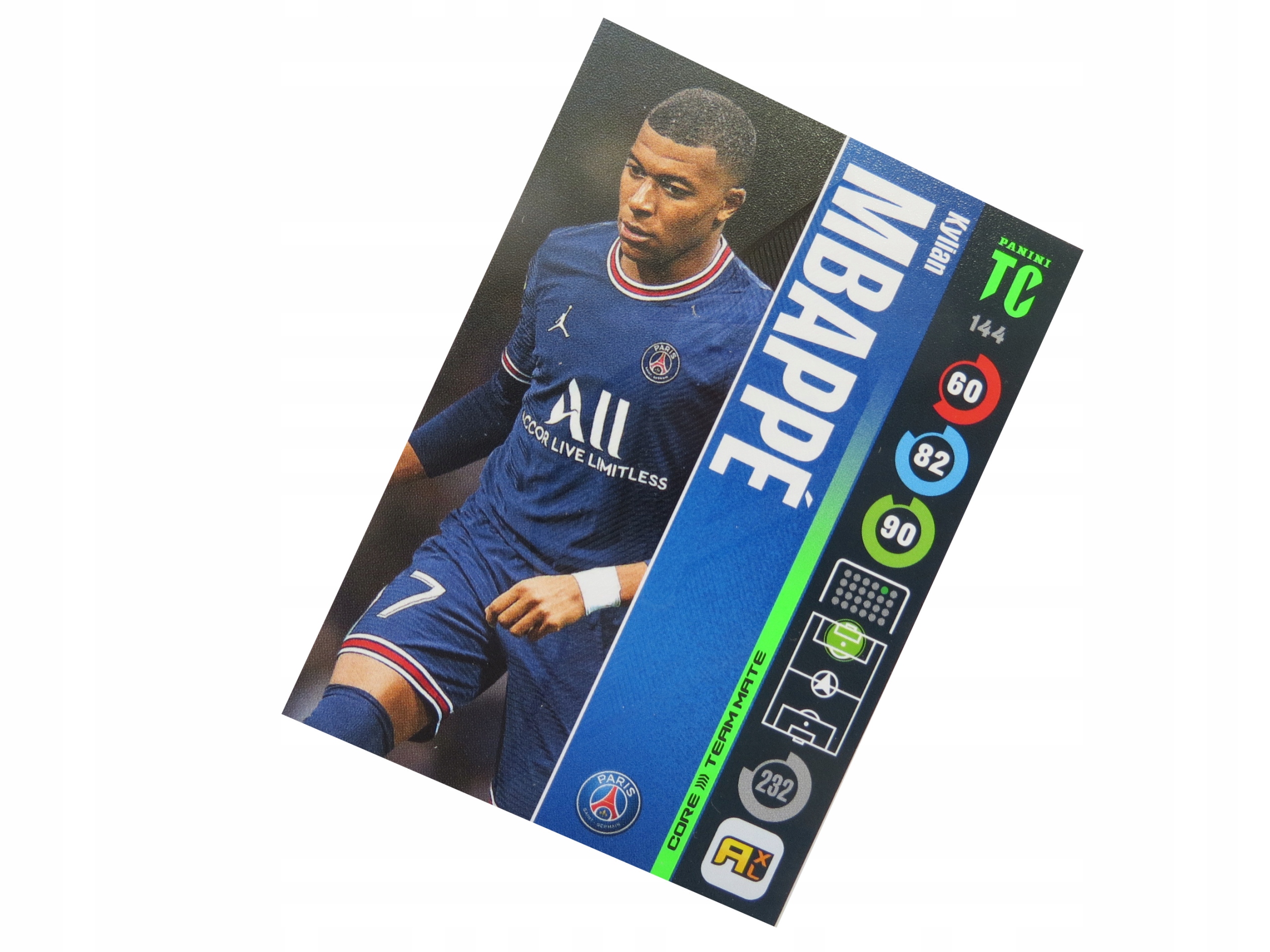 Panini Top Class 2022 Karty Piłkarskie Core Team Mate Kylian Mbappe 144