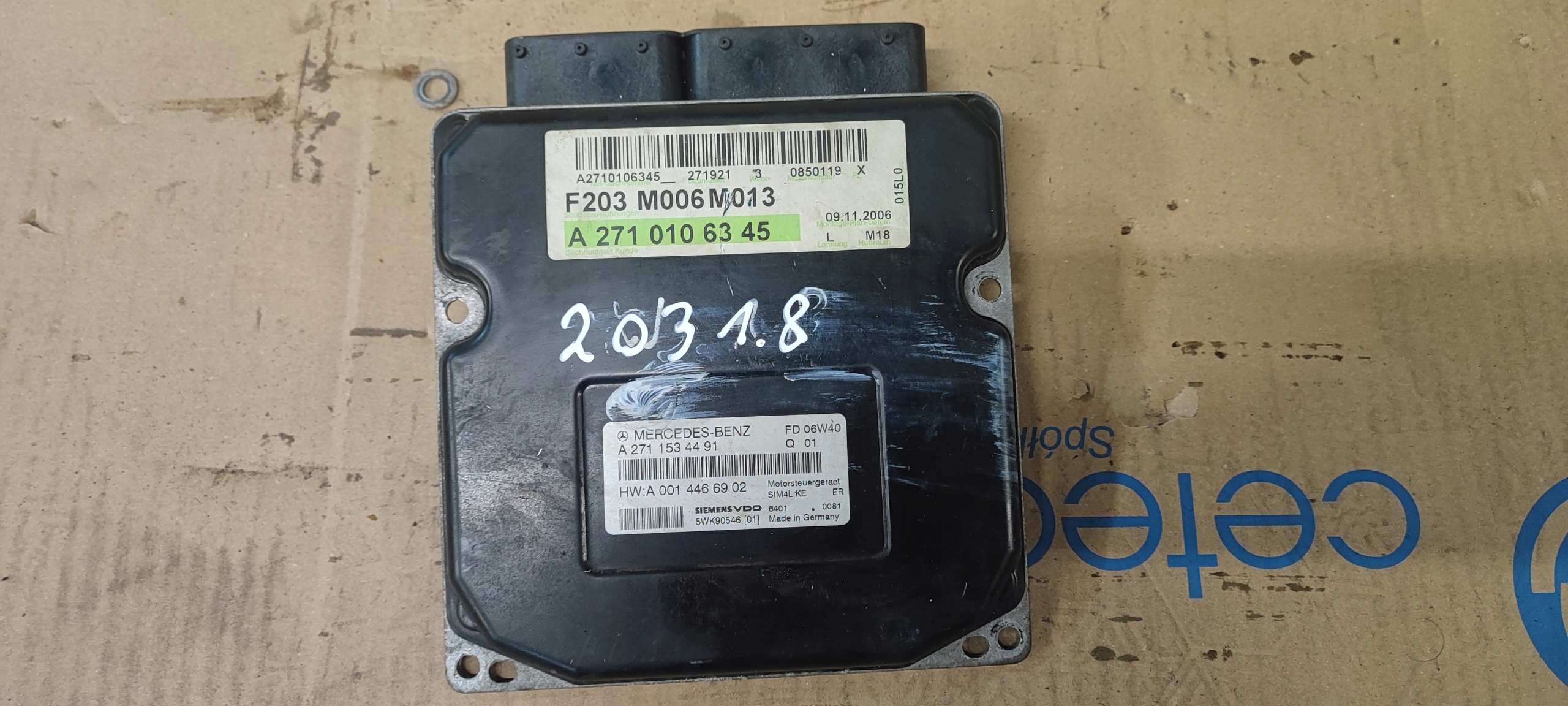 MERCEDES C KLASA W203 computer control unit of the engine 1.8 compressor;