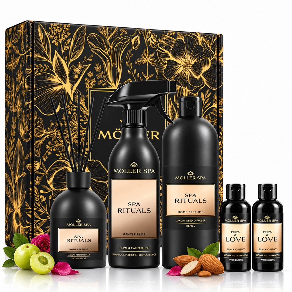Spa Rituals Zestaw Kosz Prezentowy Perfumy do Wnętrz Dyfuzor Patyczki Zapas