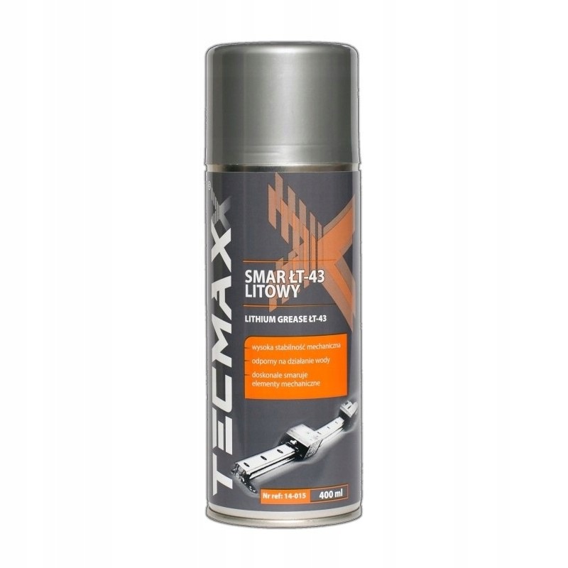 Wodoodporny Smar Litowy ŁT-43 W Sprayu 400ML 14-015 Tecmaxx