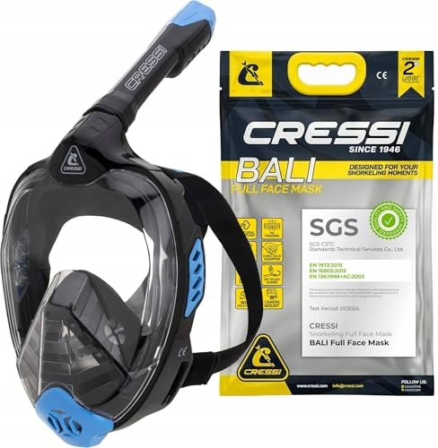 Maska pełnotwarzowa Cressi Bali S/M do snorkelingu