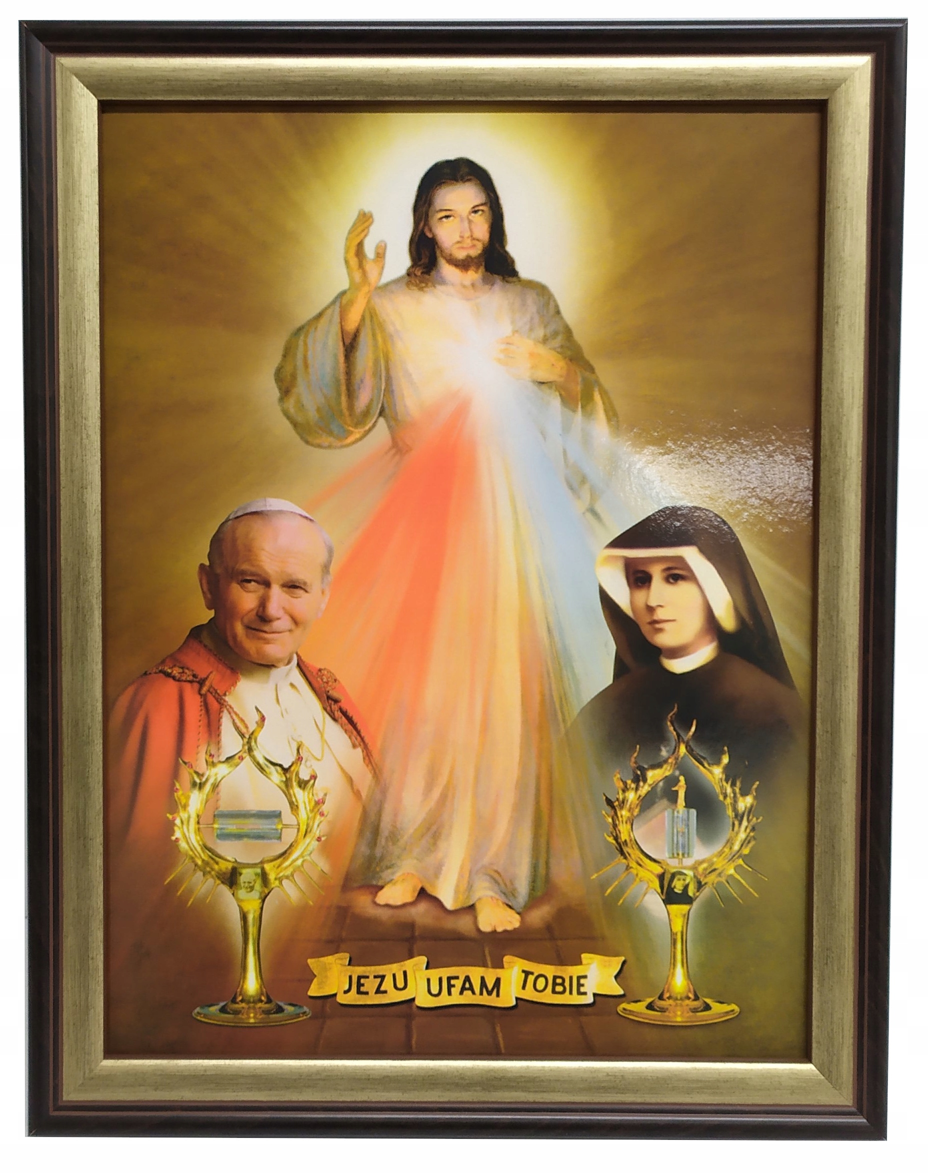 

Religijny Obraz 36X46 Jezu Ufam Tobie Relikwie