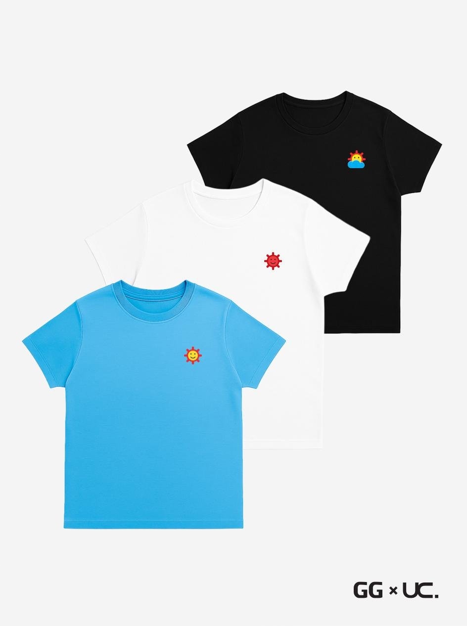 Set Triček 3 Ks Bavlněné Trička Slunce UrbanCity Gadu-Gadu Gg M
