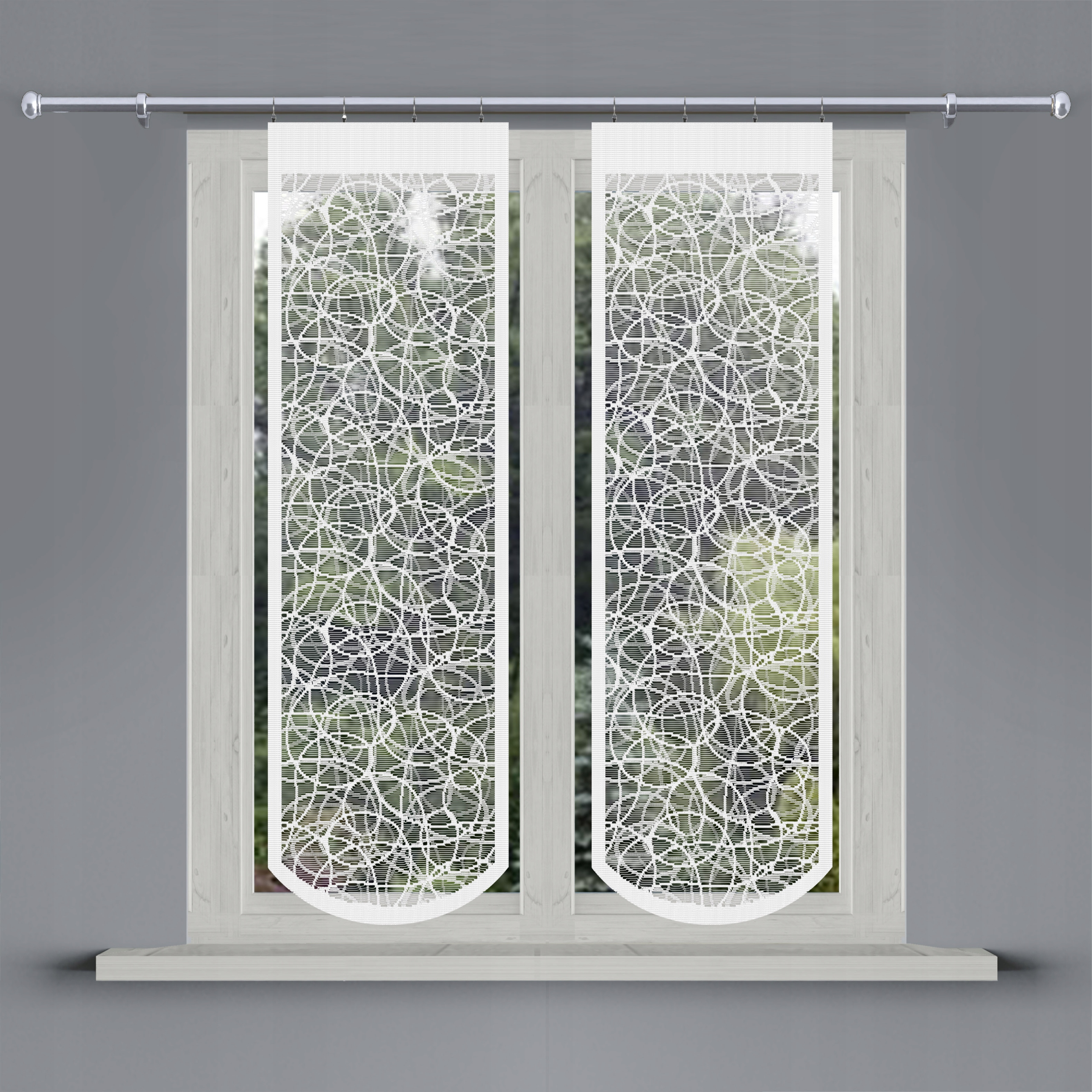 ATOS firana, panel, ekran, AŻUR rozm. 60x160cm Materiał żakard