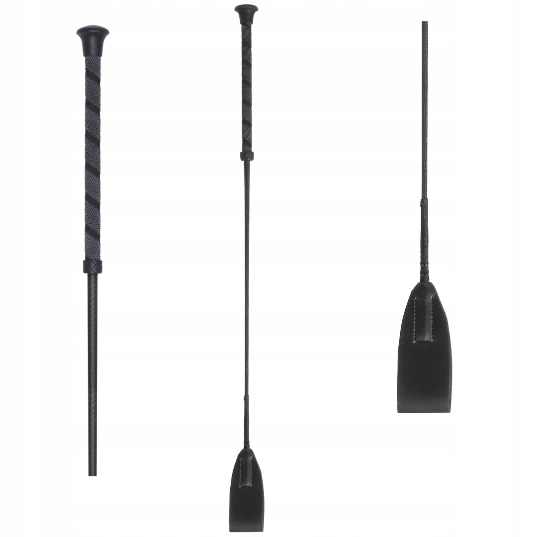 Bat skokowy czarny 65cm z uchwytem antypoślizgowym Waldhausen
