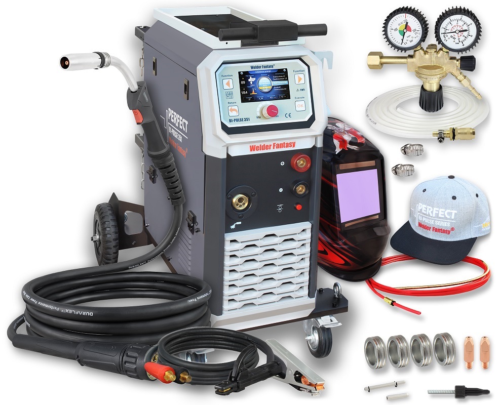 Spawarka migomat półautomat Mig Perfect Bi-pulse 351 przyłbica Ach 3037