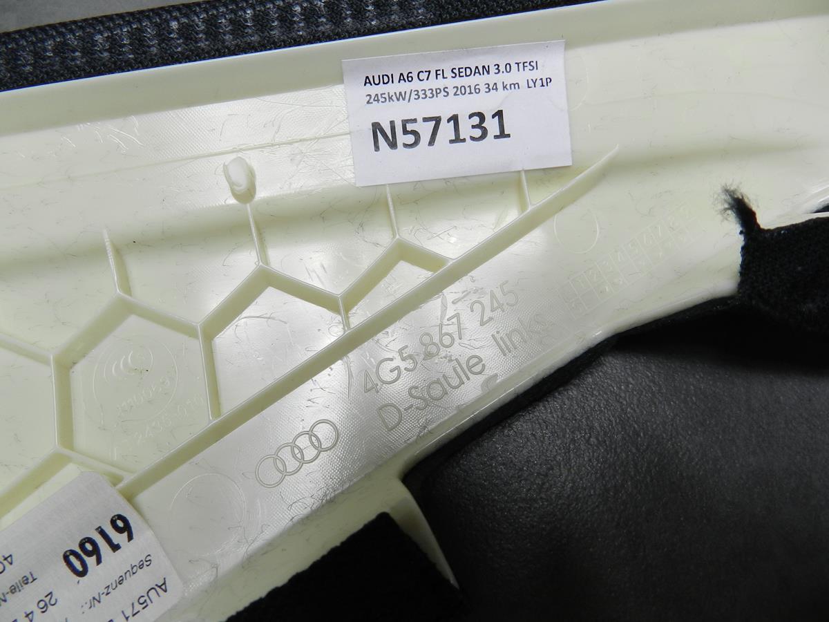 AUDI A6 C7 Blende Abdeckung SLUPKA links 4G5867245