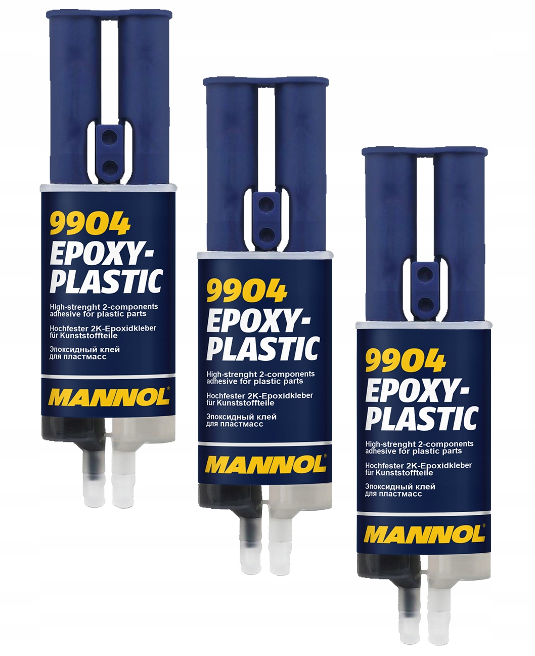 3x Mannol Dwuskładnikowy Klej Do Plasitków Epoxy 30g
