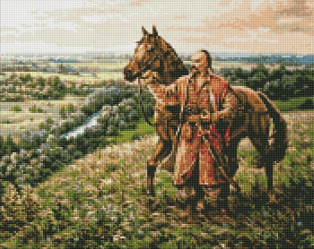 Diamantová mozaika Kozácký duch 40x50cm