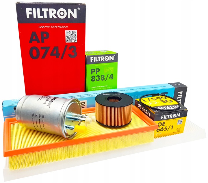 FORD MONDEO 3 2.0 TDCI MK3 ZESTAW FILTRÓW FILTRON