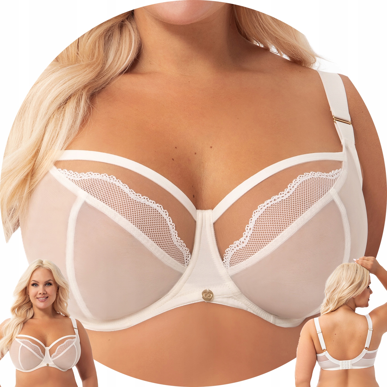 Gorsenia K900 Ida smetanově bílá Podprsenka Měkká 85G měkká