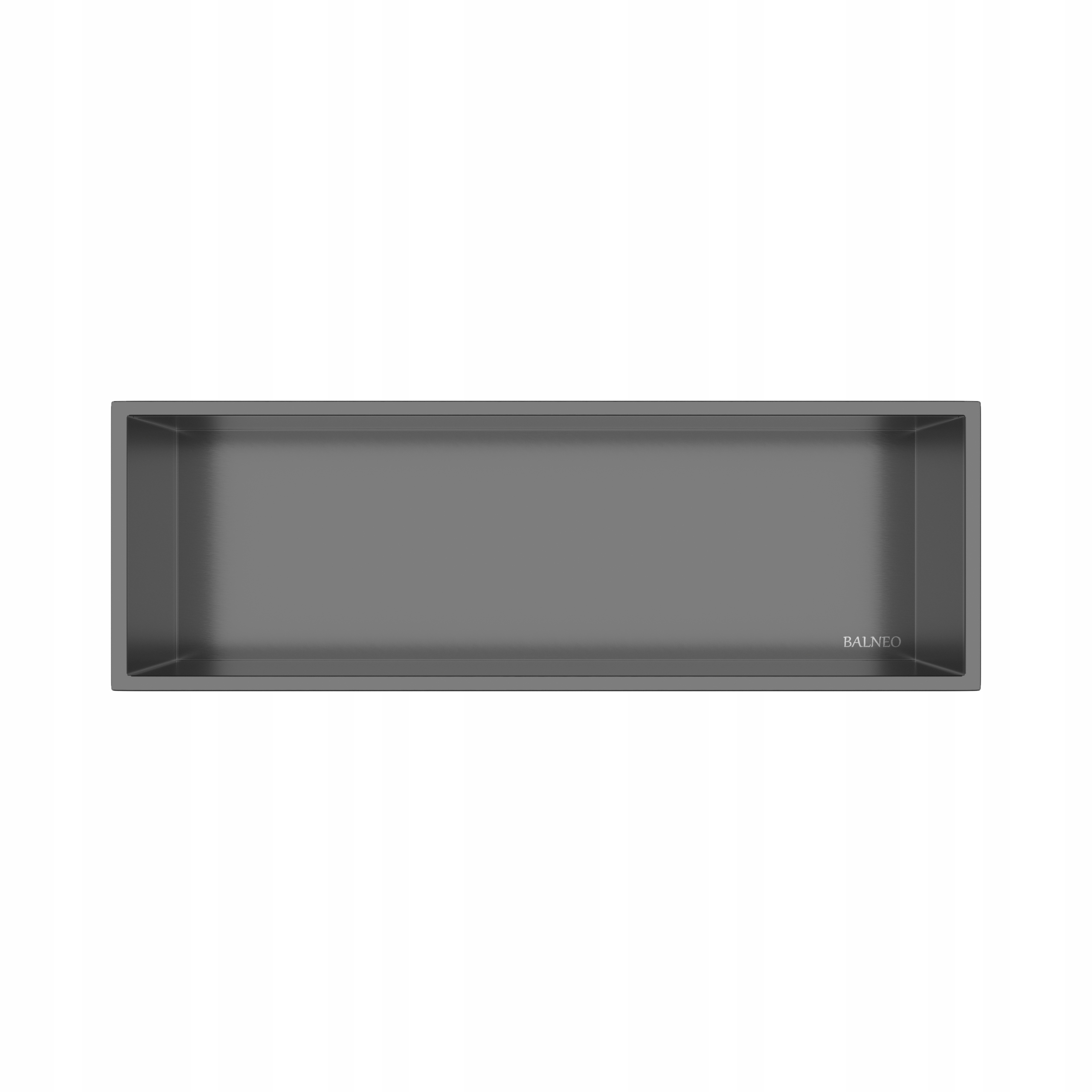 Výklenková polica Gun Metal 90x30x7 cm Wall-box One