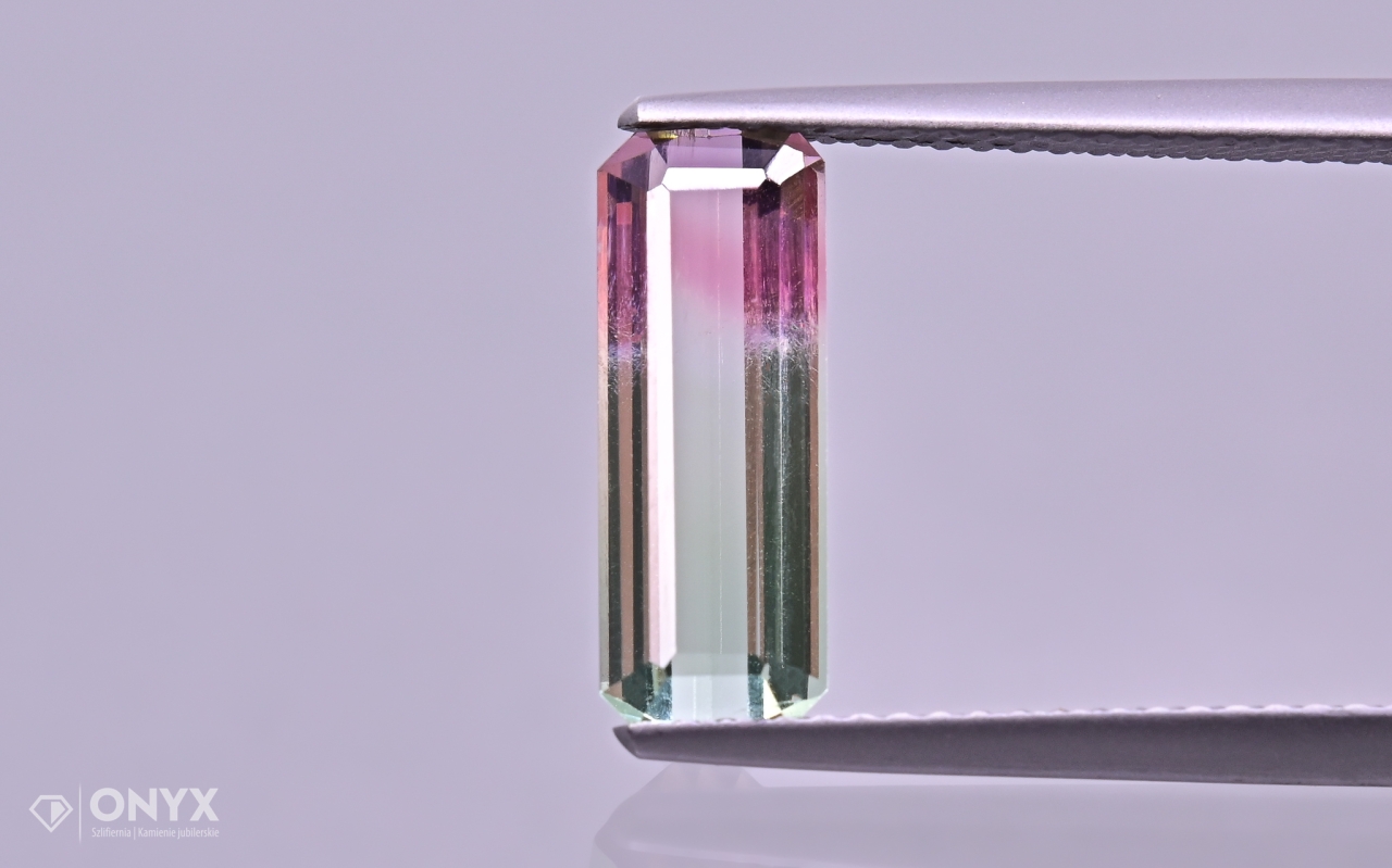 Turmalín meloun fazetovaný oktagon 13,5x5 mm