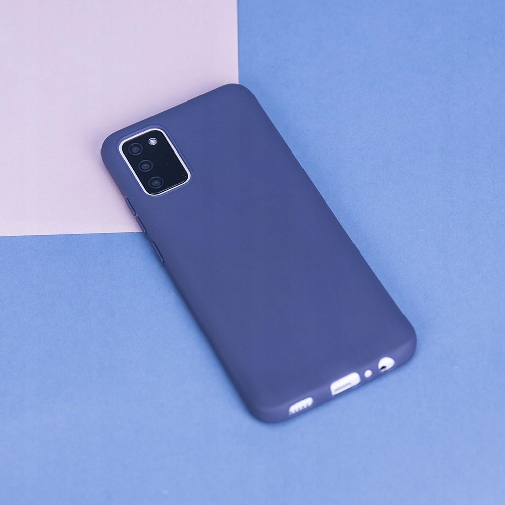 Nakładka Matt Tpu do Samsung Galaxy S25 Fe ciemnoniebieska Tfo