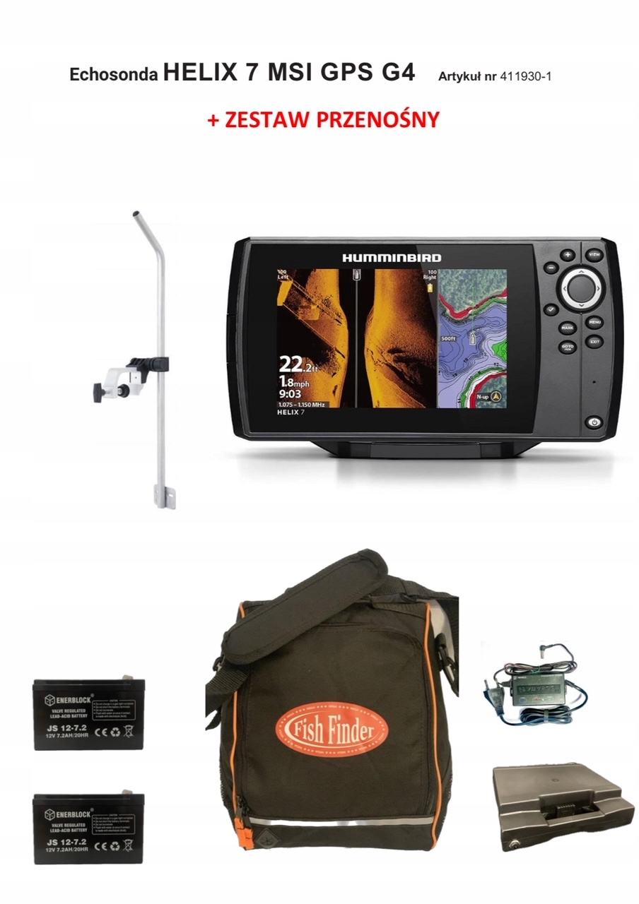 Echosonda Humminbird Helix 7 Msi Gps G4 Zestaw Auto Chart Z-line