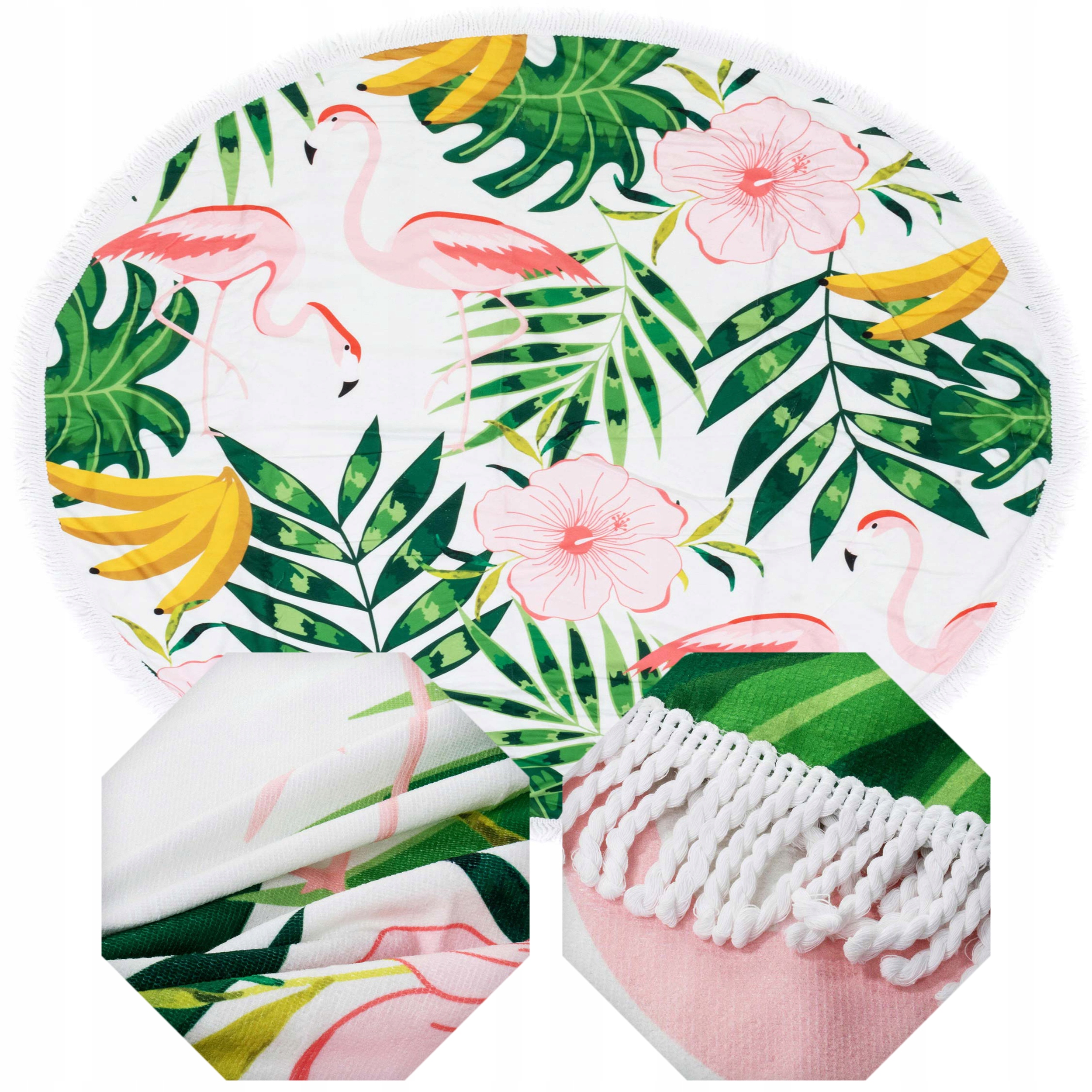 

Ręcznik plażowy Boho okrągły na piknik do kąpieli