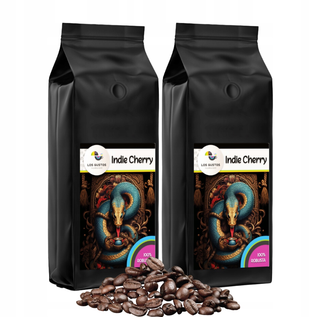 Káva zrnková Indie Cherry Los Gustos 2x1000 g
