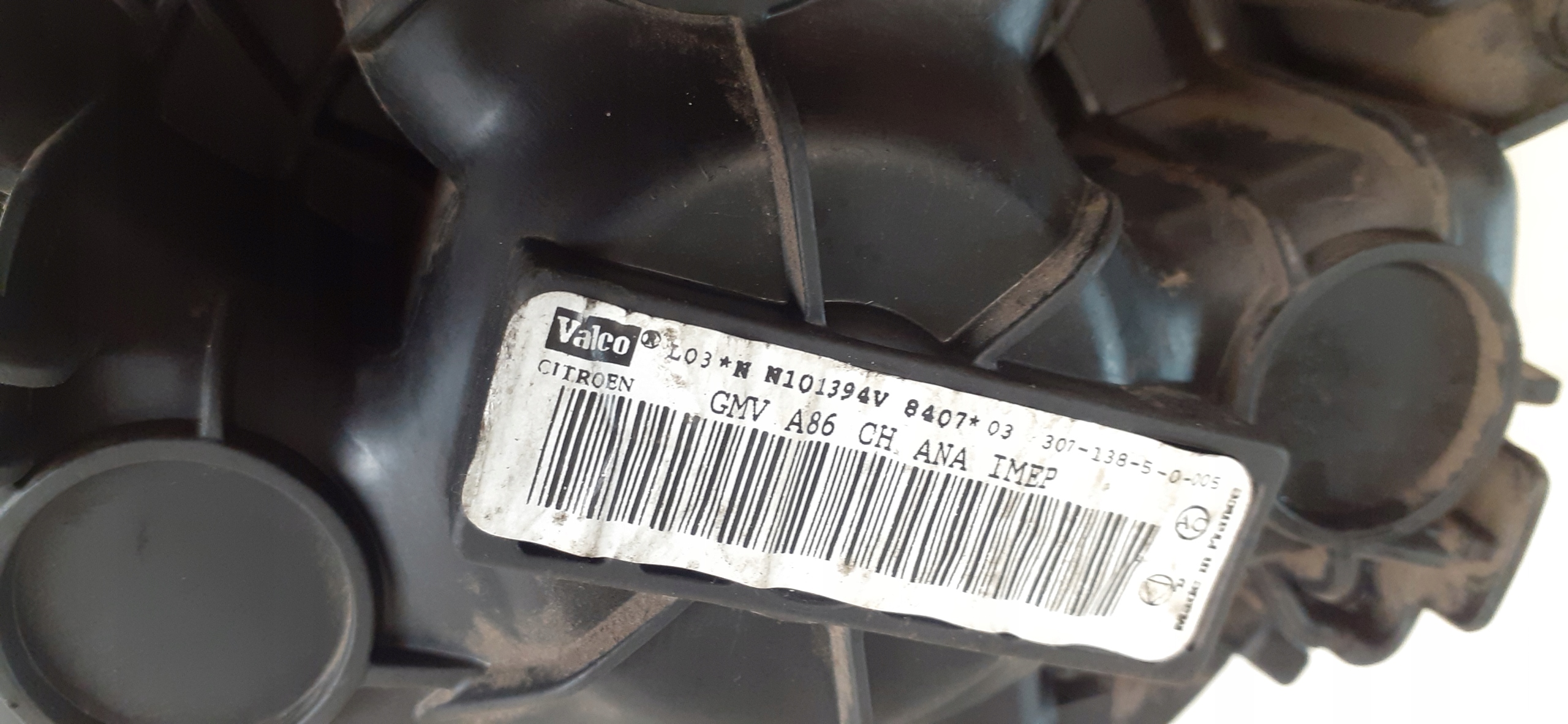 Lüfter, dmuchawa des lüfters Citroen C3 N101394V