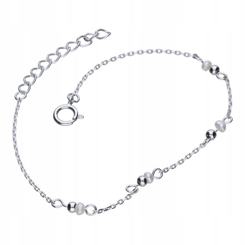 Náramek stříbro 925 perly perličky 0.95 g jako dárek