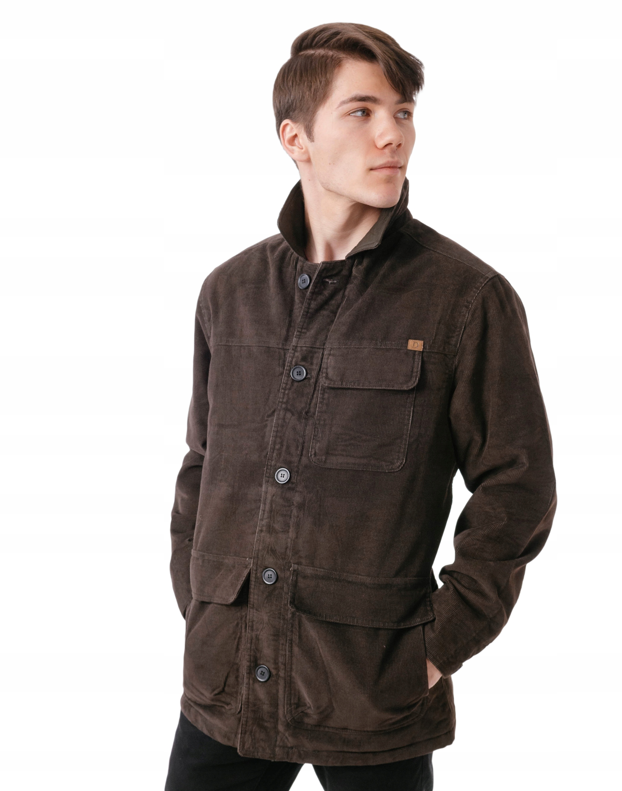 

Elegancka Sztruksowa Kurtka Męska Zimowa 028-1 r L
