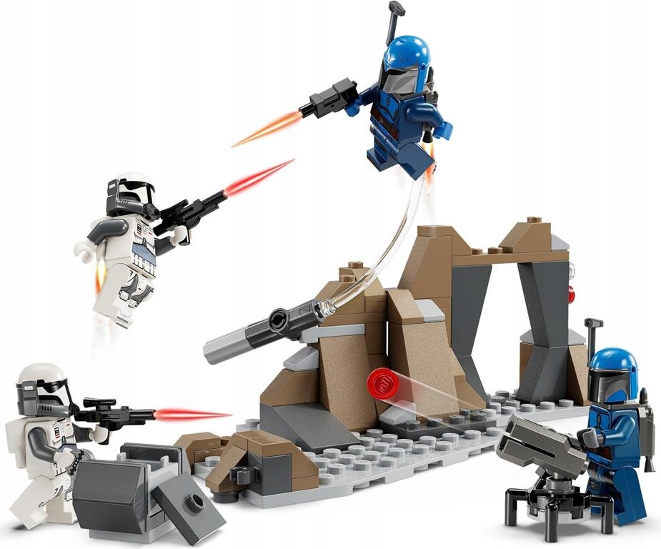 KLOCKI LEGO STAR WARS 75373 ZASADZKA NA MANDALORZE ZESTAW BITEWNY + TORBA Marka LEGO