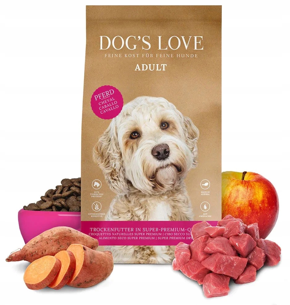 Dog's Love Pferd konina z batatami i jabłkami (2 kg)