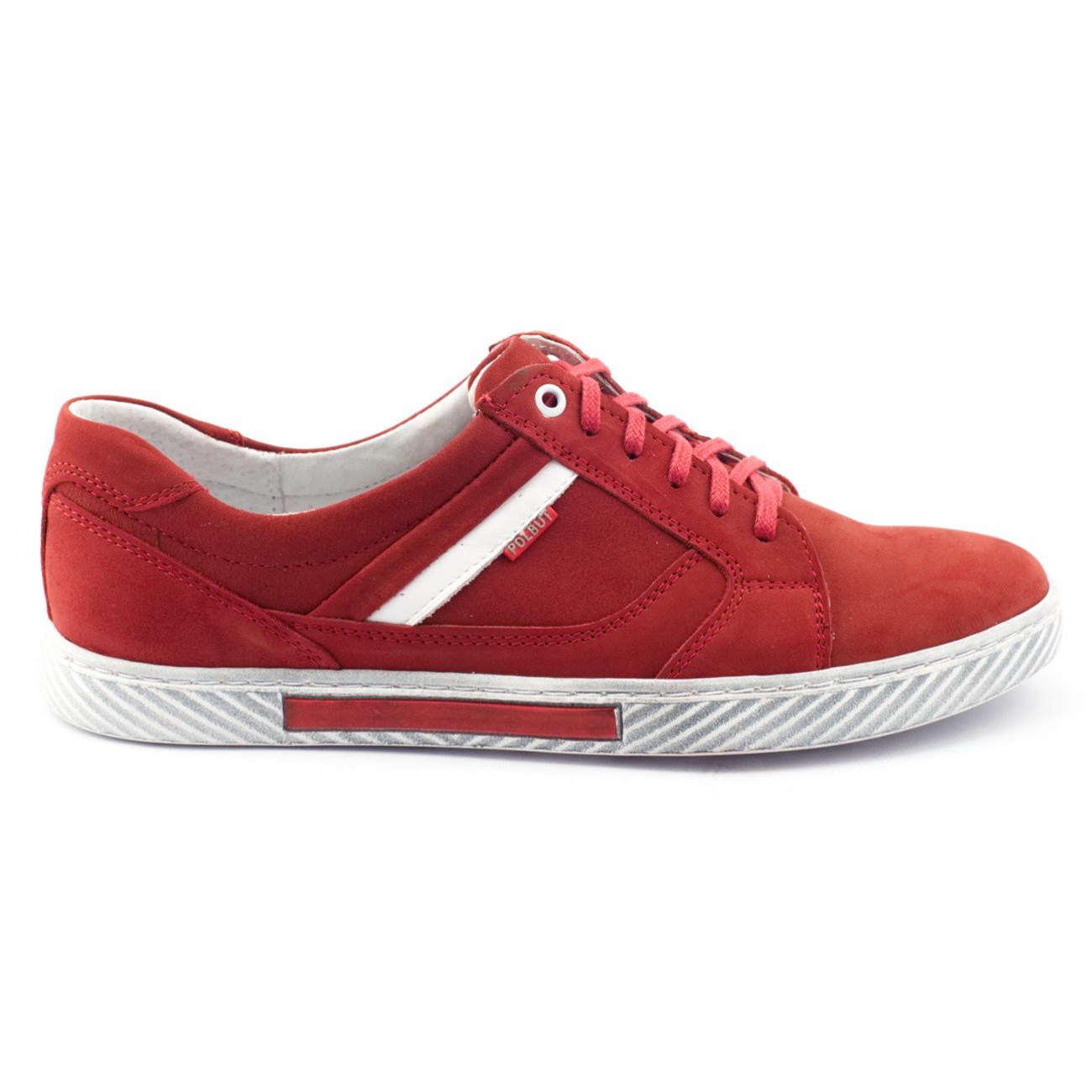

Czerwone Skóra naturalna Buty Polbut r.43