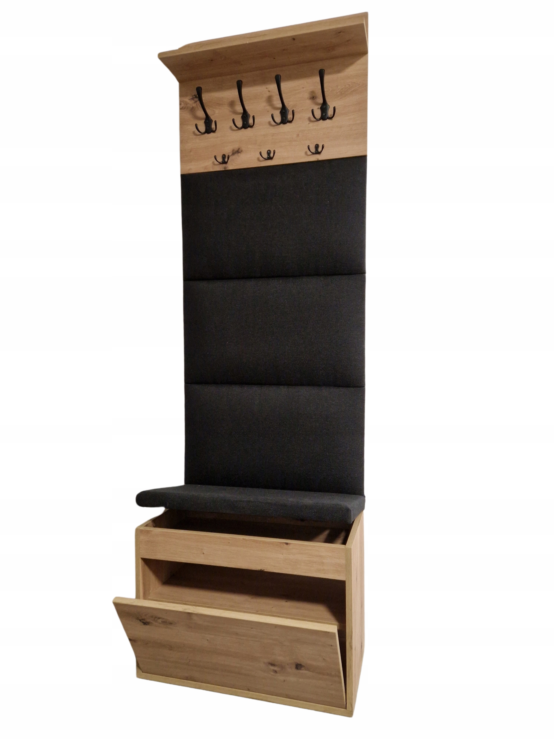 Úložný priestor na topánky so Sedadlom, skrinka na taburet, vešiak Artisan nástenný panel