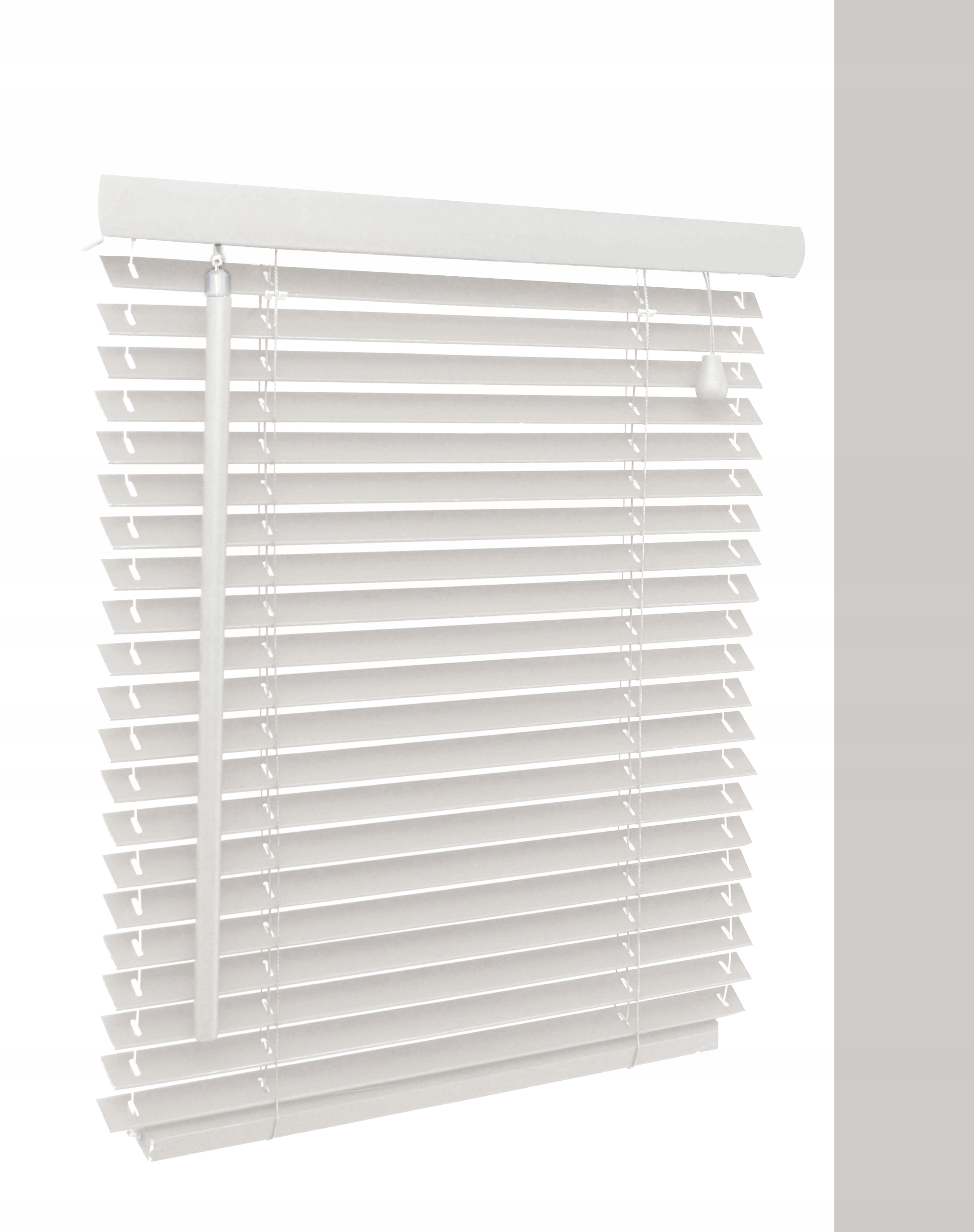 

Żaluzje Jasny Grafit Rolety Drewniane 25MM 220x50