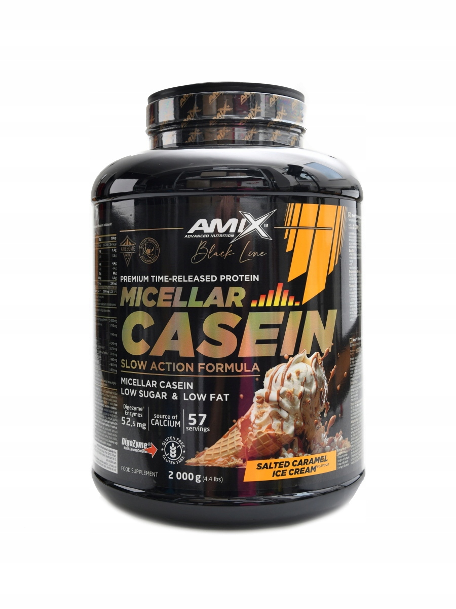 Amix Black line Micellar casein 2000 g salted caramel ice cream