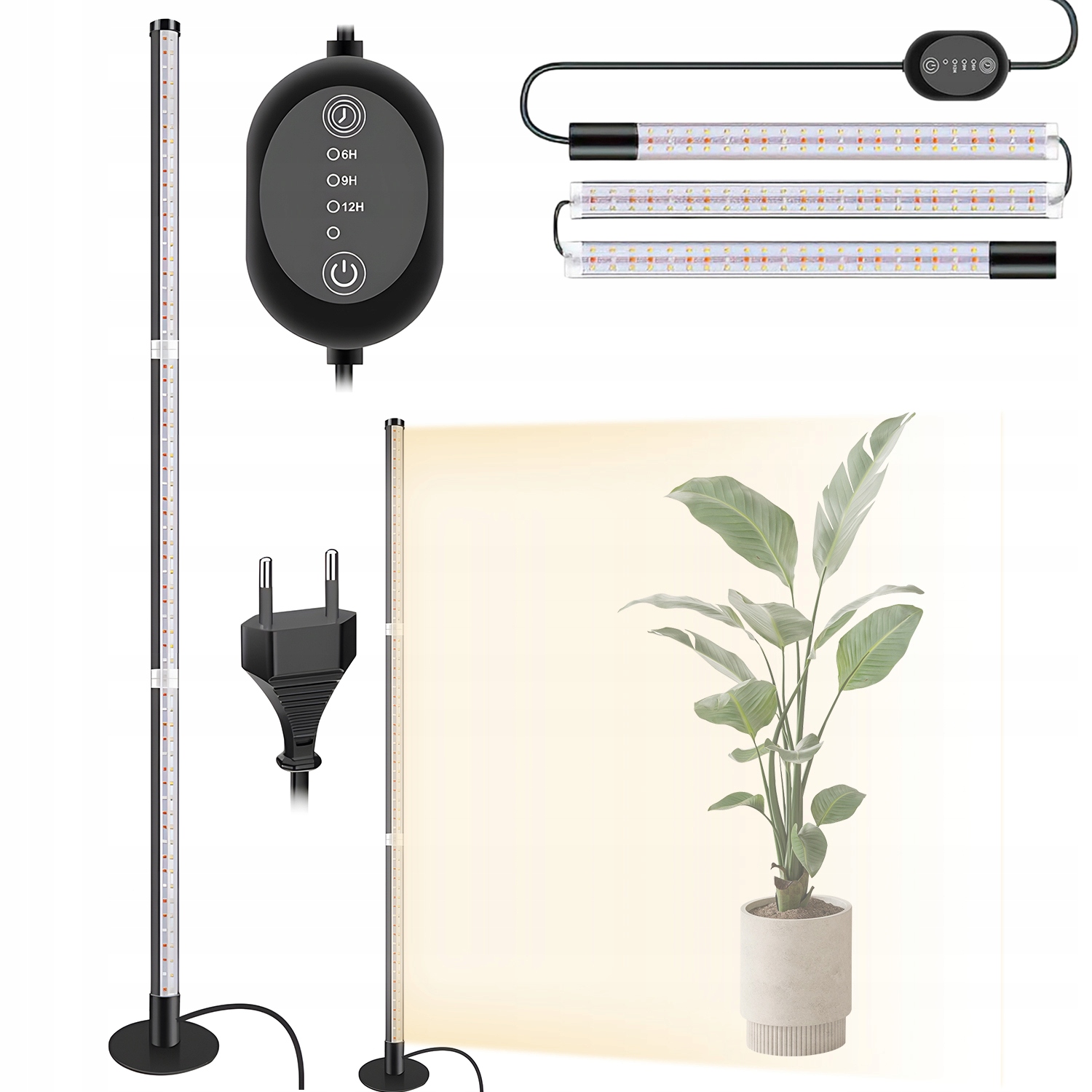 120 CM 243 Led Světelný Pás Pro Růst Rostlin S Časovačem Pro Pěstování Růstu