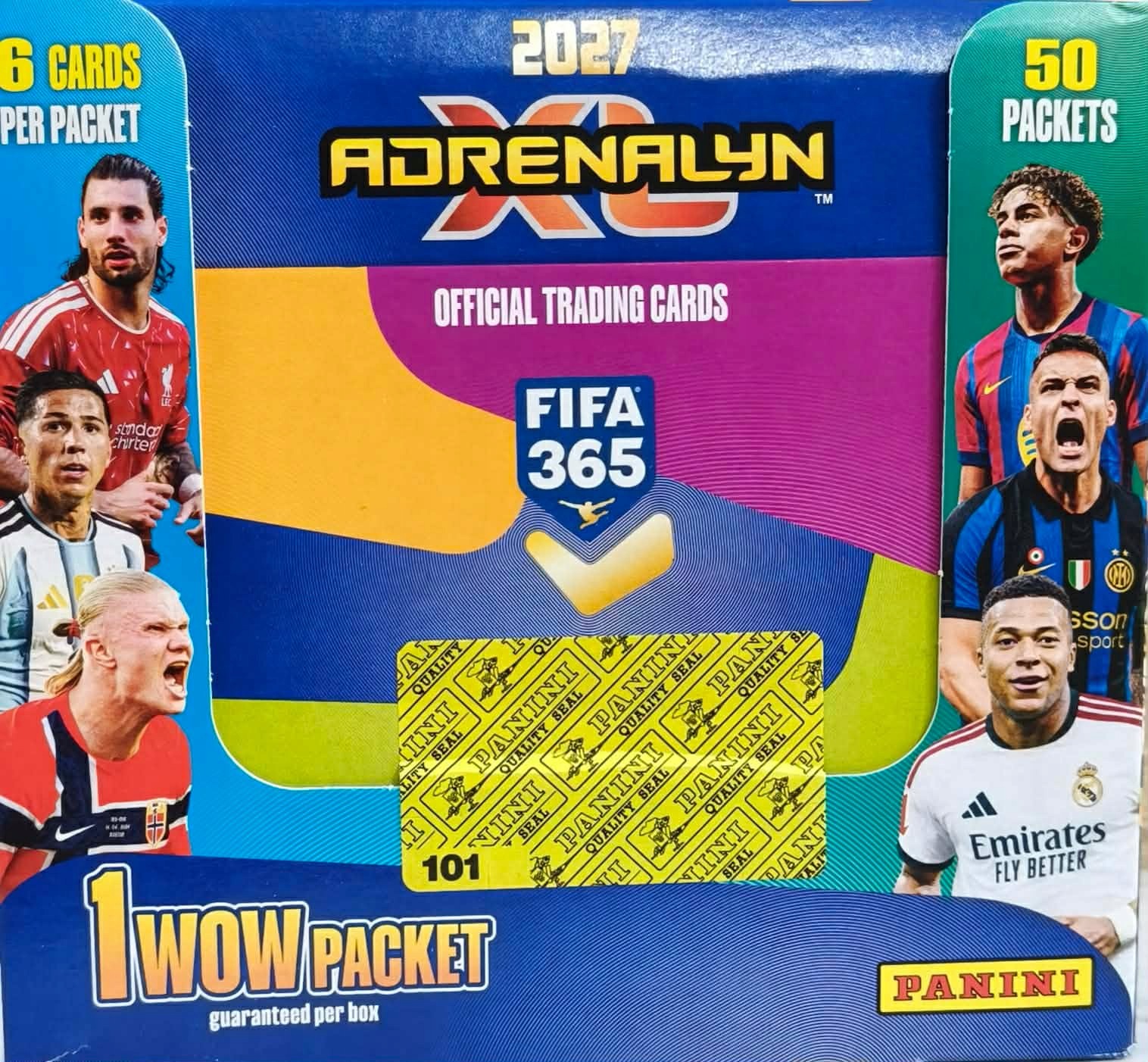 Karty Piłkarskie Box 50 Saszetek Fifa 365 2027 Panini Adrenalyn XL