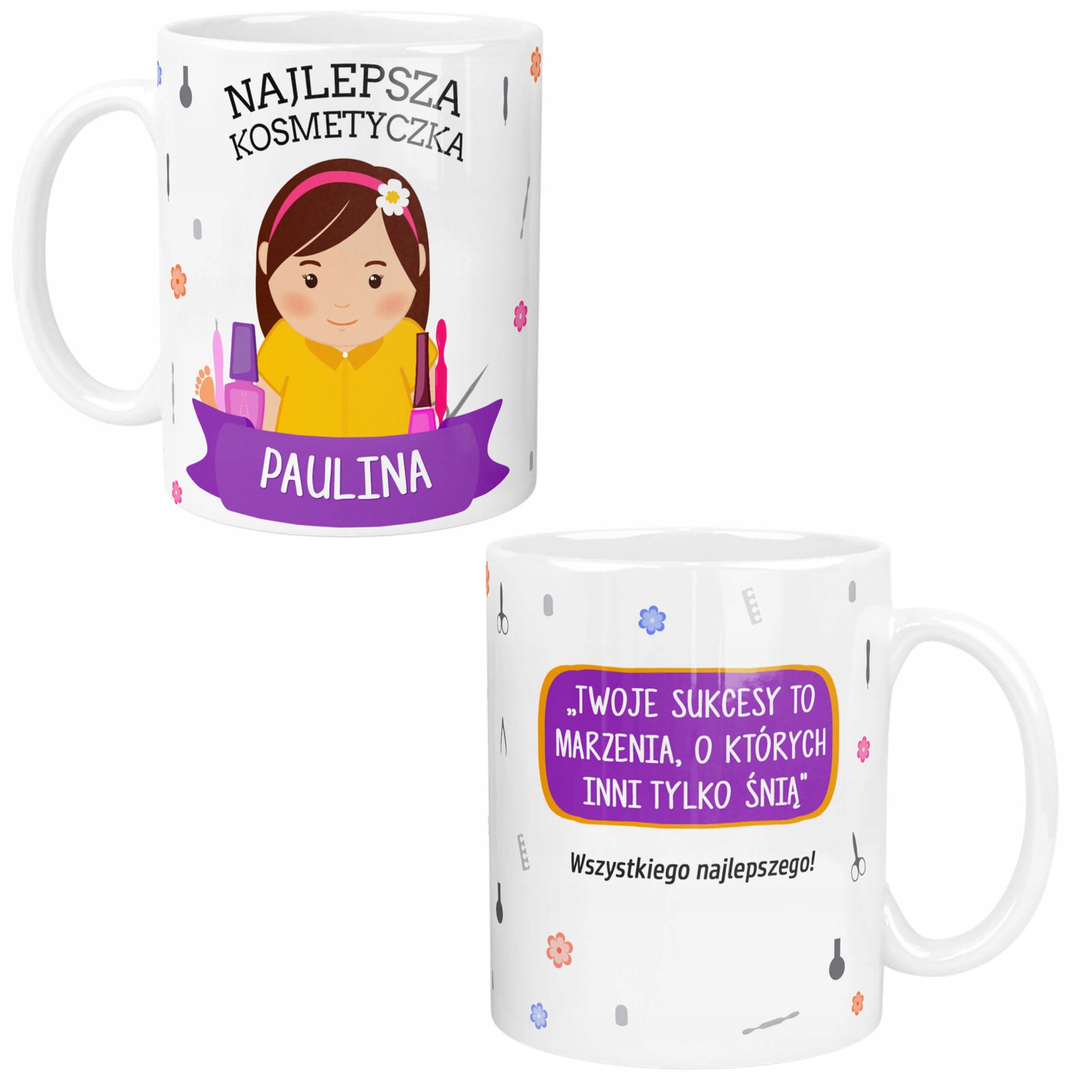 

Kubek Kosmetyczki Makijażystki Personalizowany