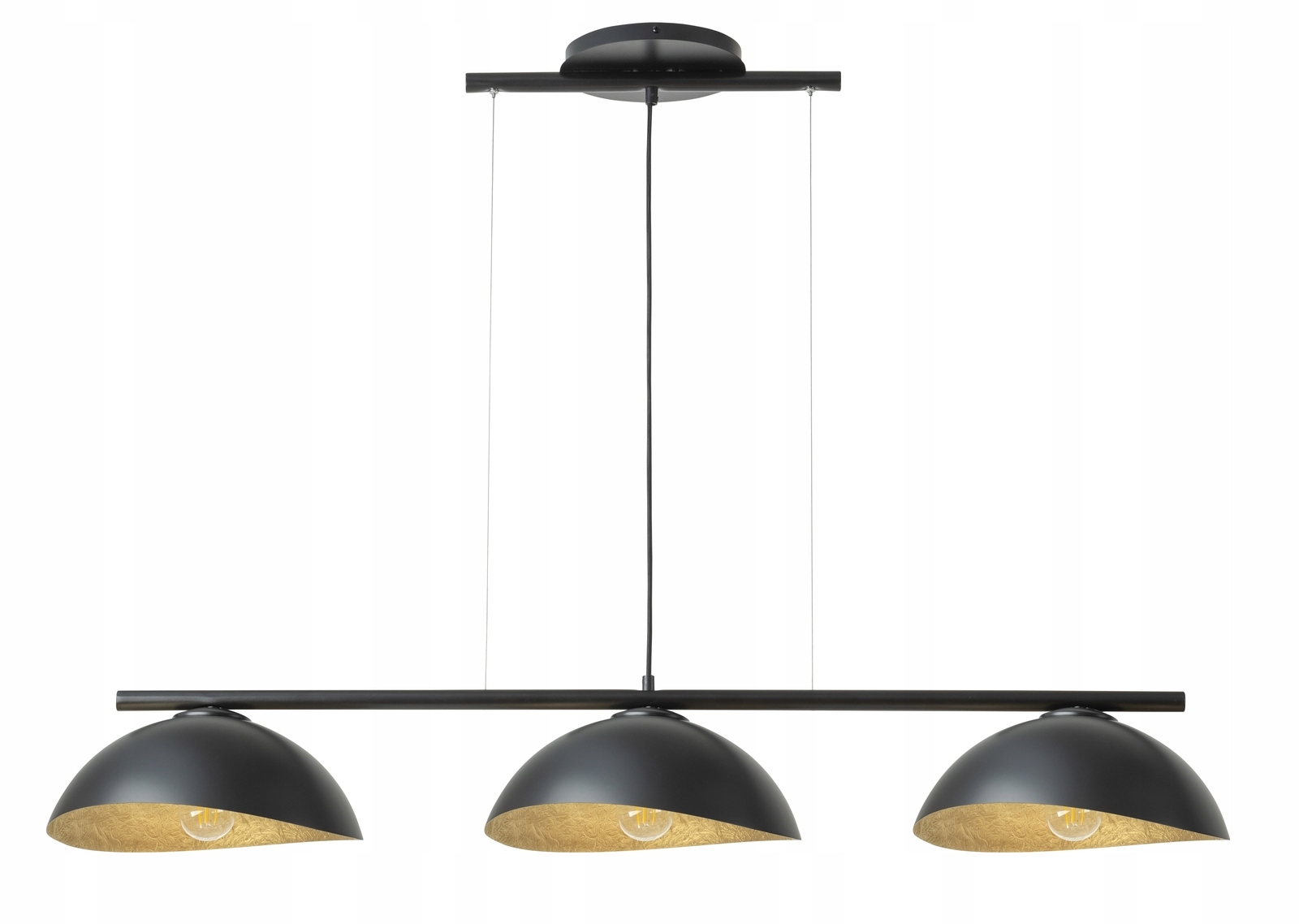 Lampa wisząca solar 3xE27 15W czarno-złota Sigma Lighting