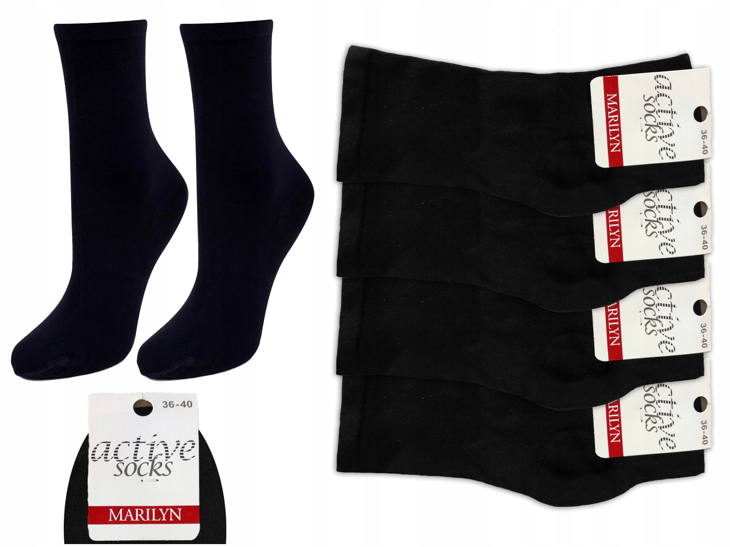

4-PAK Skarpet Damskich Forte 58 Marilyn black