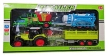 Traktor Ciągnik Przyczepa Zestaw Rolniczy 39cm