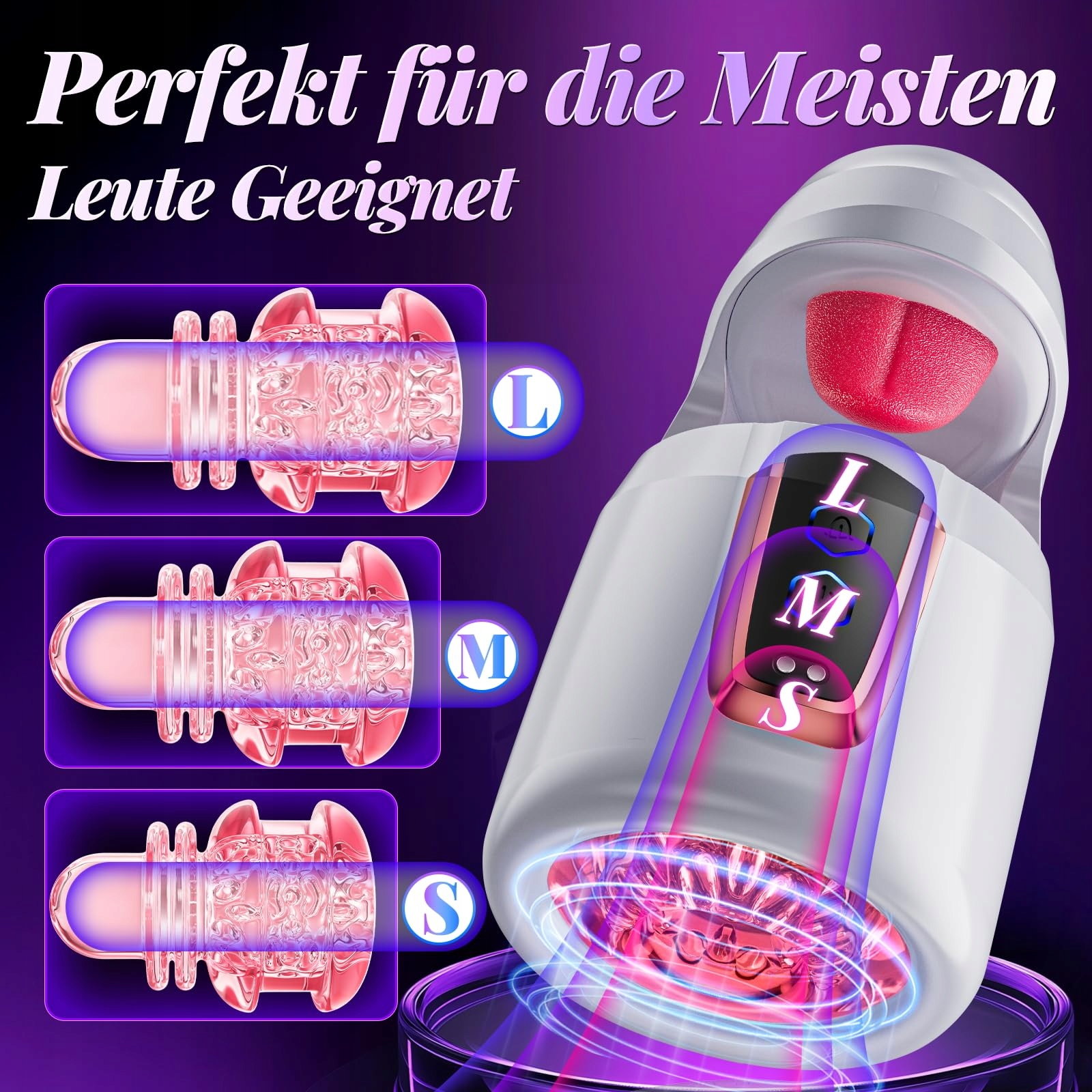 ELEKTRISCHER Masturbator: Język i 10 Trybów Dla Mężczyzn — miniatura 6