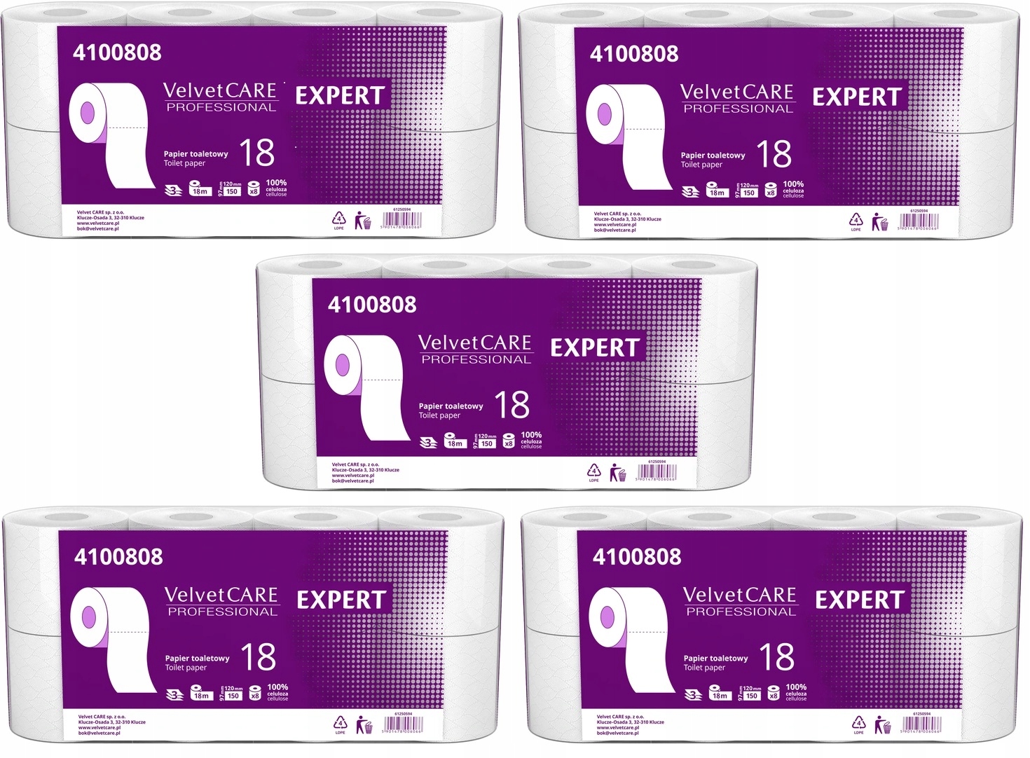 

Papier Toaletowy Velvet Care Expert 40 rolek x 18m
