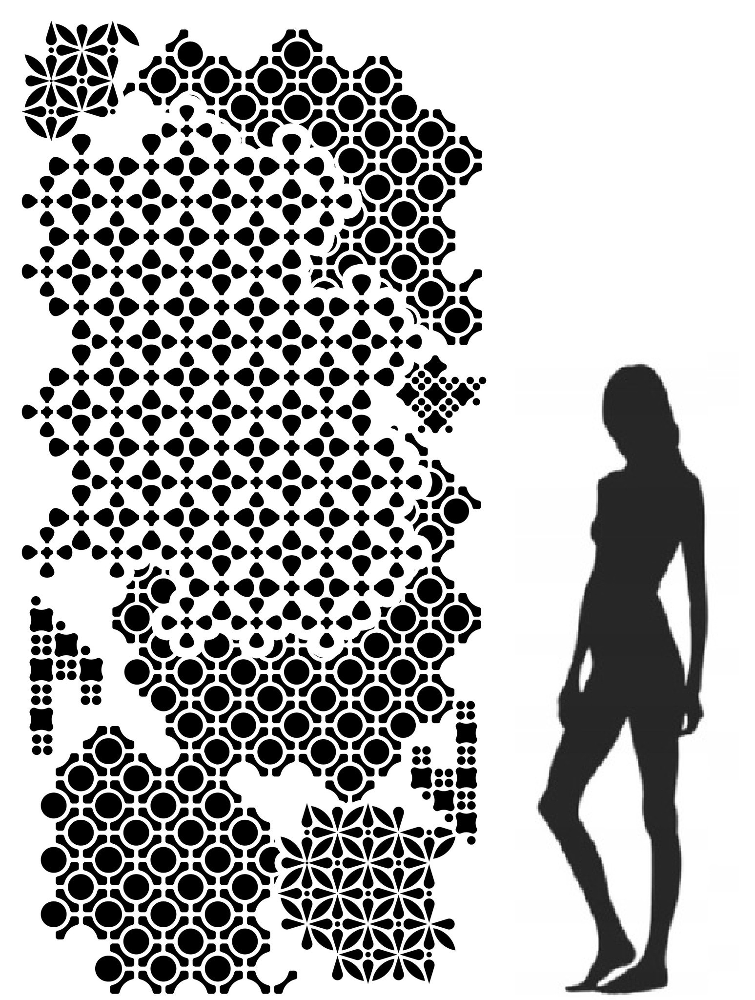 Omítací Malířská Šablona LuxBud Maxx 1 250x120 cm pro omítky Dekor