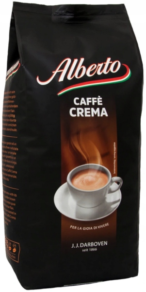 Káva Zrnková Darboven Alberto Caffe Crema 1 kg 100% Arabica