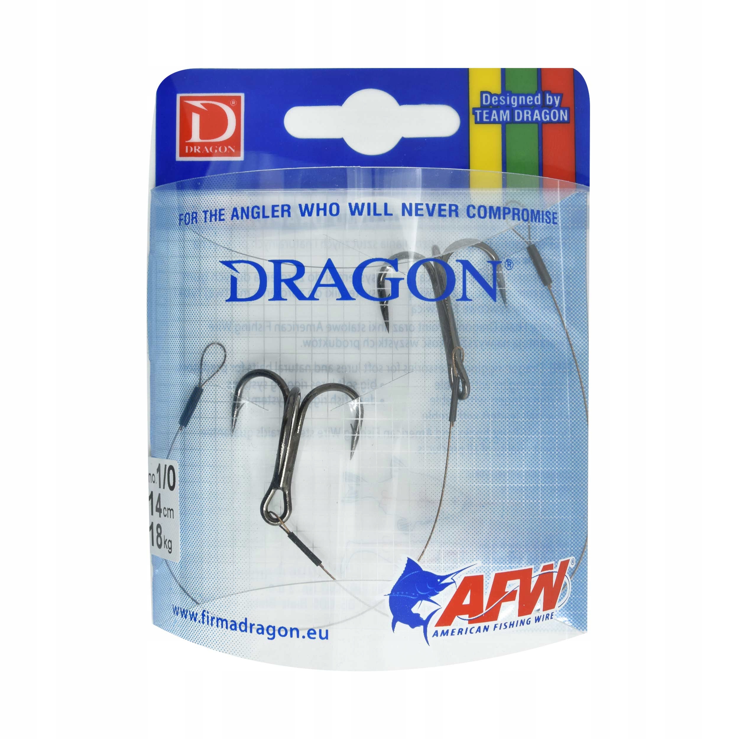 Dozbrojka stalowa Dragon 1x7 Surfstrand rozmiar #1/0 18kg 14cm 2szt.