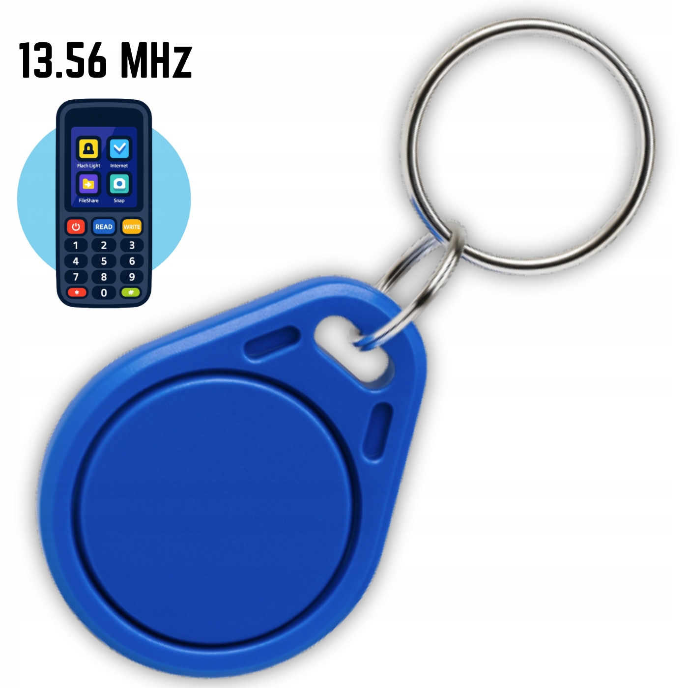 Brelok Pastylka Rfid 13.56 MHz Mifare Zbliżeniowa IC Programowalna Domofon