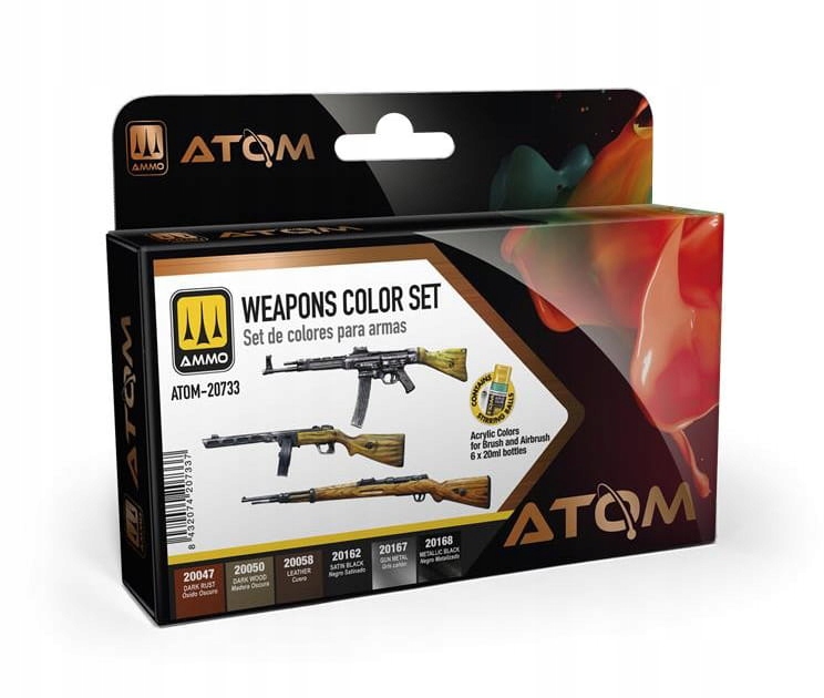 Ammo Mig 20733 Sada barev Atom Weapons Colors