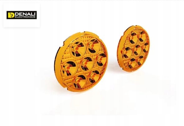 Tienidlá Denali TriOptic D7 Amber Oranžové sada 2 ks Bmw Honda Suzuki
