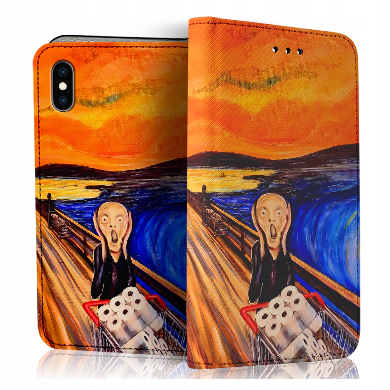 Etui Z Klapką Na Telefon Apple Iphone X Xs Case Pokrowiec Szybka Szkiełko