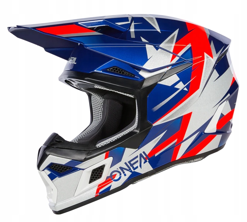O'neal 3SRS Ride V.24 Blue White Red prilba s cross enduro šiltom XL