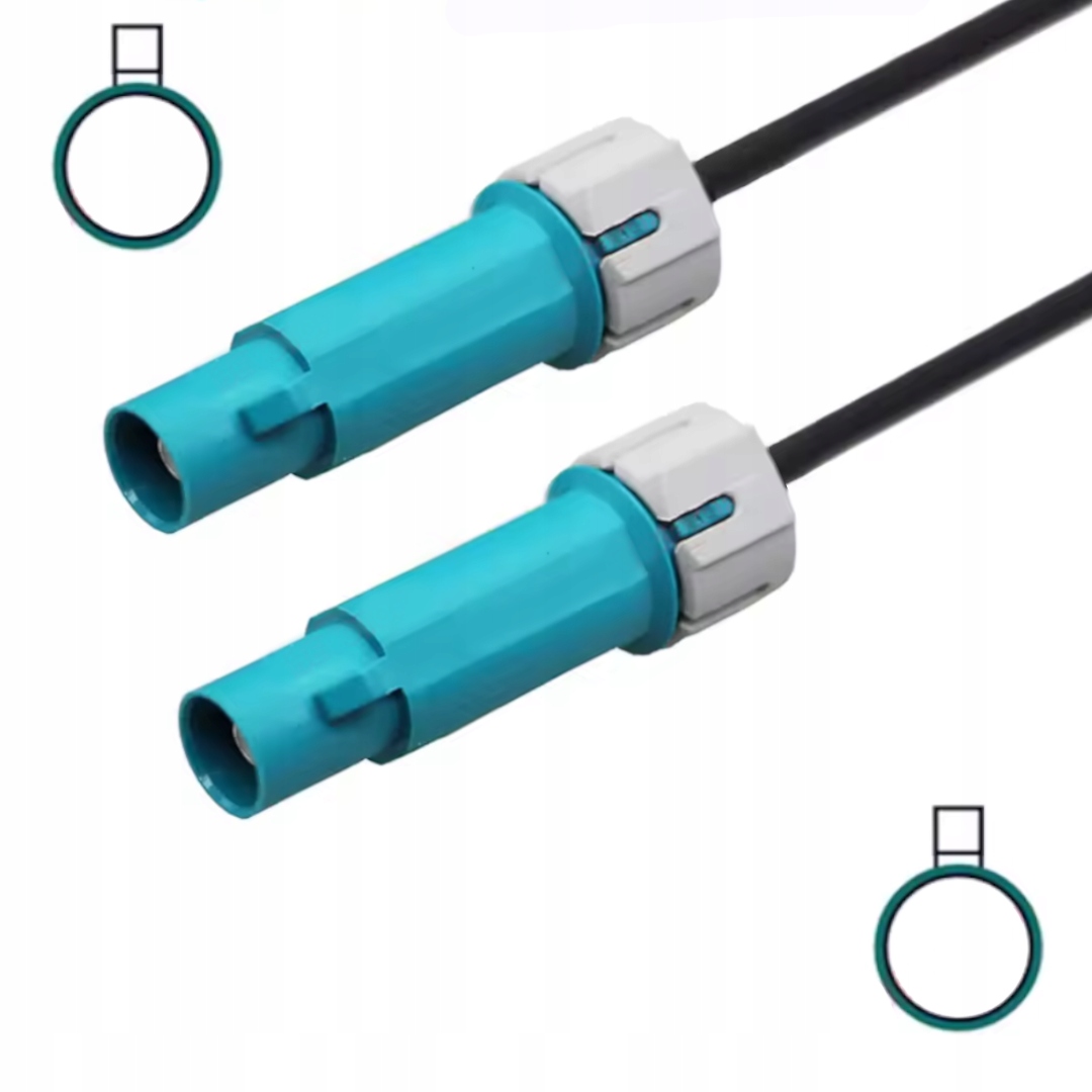 Kabel Fakra s konektorem Waterproof RG174 10 m