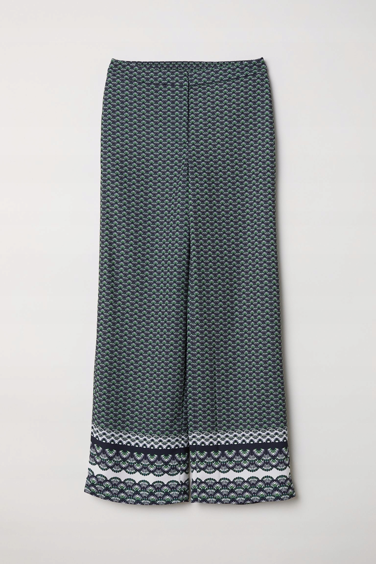 

spodnie luźne wzorzyste h&M trend 36 S M119
