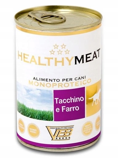 5x Healthy Meat Mono pes Krůta a špalda plechovka 400 g
